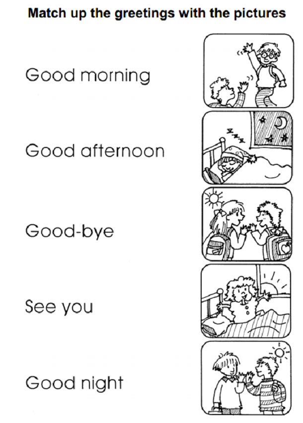 kindergarten greeting activities